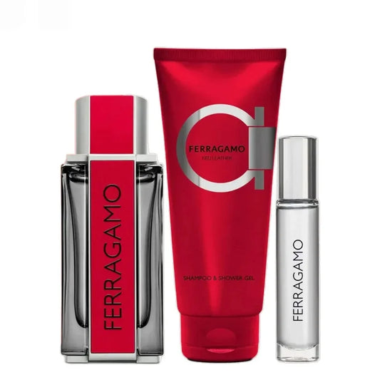 SALVATORE FERRAGAMO Red Leather Set EDP 100ml