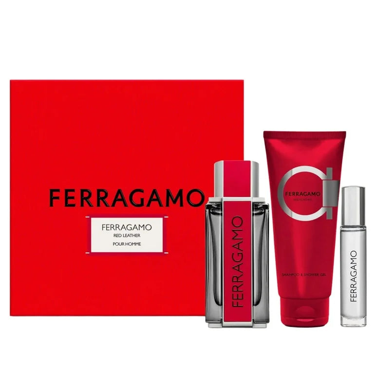 SALVATORE FERRAGAMO Red Leather Set EDP 100ml