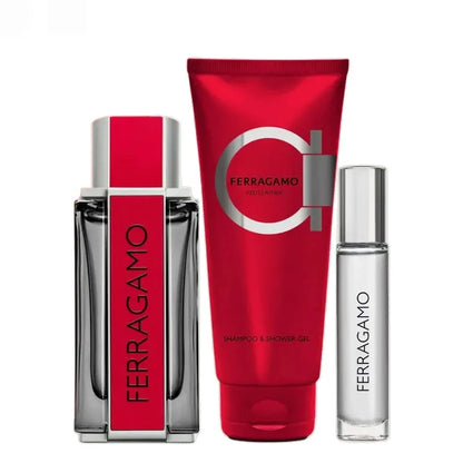SALVATORE FERRAGAMO Red Leather Set EDP 100ml